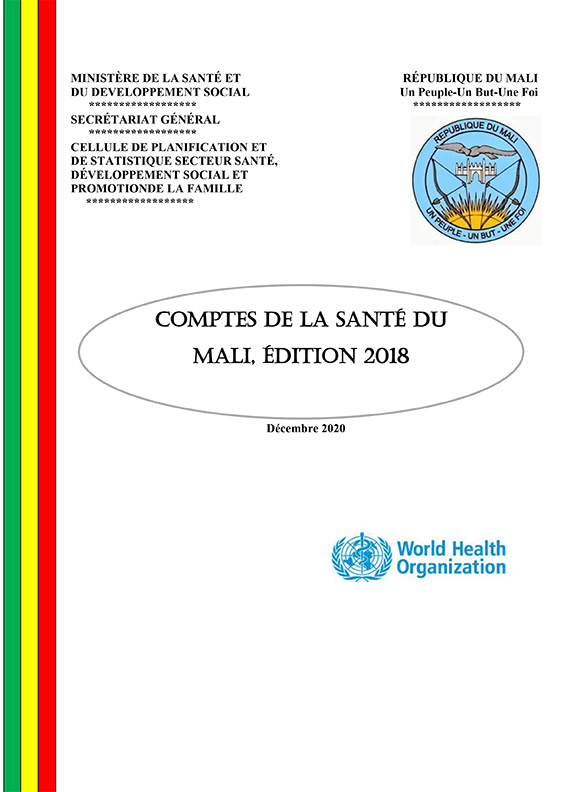 CPS: Compte de la santé du Mali édition 2018